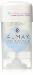 Almay Gel transparent anti-transpirant et déodorant - Non parfumé - 65 ml