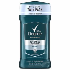 Degree Men motion Sense Antiperspirant & Deodorant, Everest 2.7 oz, Twin Pack by Degree