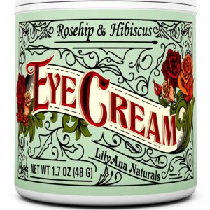 Eye Cream Moisturizer (1oz) 94% Natural Anti Aging Skin Care by LilyAna Naturals