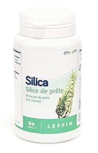 LEPPIN - Silica 60 gélules végétales - Extrait de SILICE de PRÊLE -Haute biodisponibilité en SILICIUM- Compléments alimentaires naturels