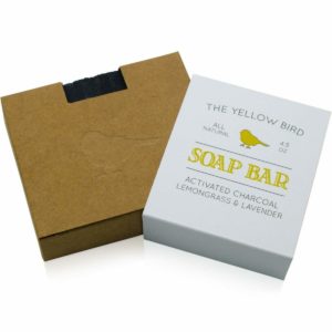 The Yellow Bird Activated Charcoal Soap Bar. All Natural Detoxifying Cleanser