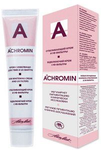 Achromin - Crème blanchissant pour les taches sombres, taches de vieillesse et post-grossesse, taches brunes - 45 ml