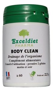 BODY CLEAN 60 GELULES - Détox minceur complète foie,colon et intestins de 6 Plantes Nettoyantes