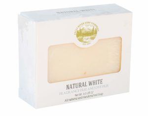 Barre de savon blanc naturel - Hypoallergénique, sans parfum et sans colorant