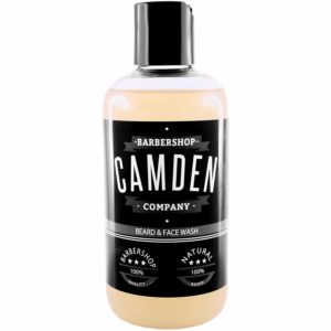 Camden Barbershop Company Savon Shampoing naturel 2-en-1 pour les soins quotidiens de la barbe et du visage, shampooing sans parabènes