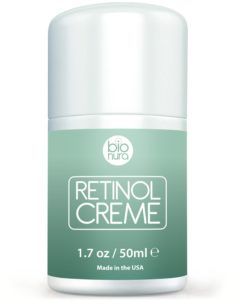 Crème Hydratante au Rétinol Bionura - Système de livraison de Rétinol de 2,5% avec 15% de Vitamine C + 5% de Acide Hyaluronique