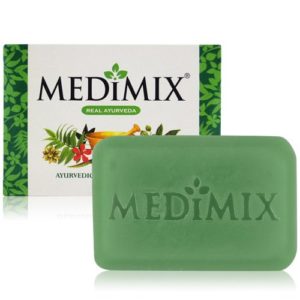 MEDIMIX - Savon ayurvédique 75 Gr aux 18 plantes, pour traiter l'acné, les odeurs corporelles et les infections de la peau