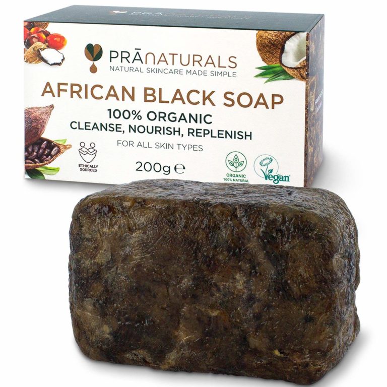 Savon Noir Brut Africain Original - 100% Naturel, Au Beurre De Karité - Purifie Et Hydrate