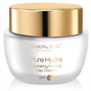 Simon & Tom Pure Hydra – Crème de jour anti-âge hydratante avec SPF15. Raffermit, tonifie, lisse – Vegan – 50 ml